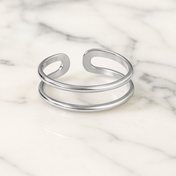 "Astrid" Layered Waterproof Ring - Picture 2 of 3